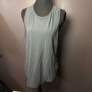Lululemon Gray Perforated Back Muscle Tank Size 6